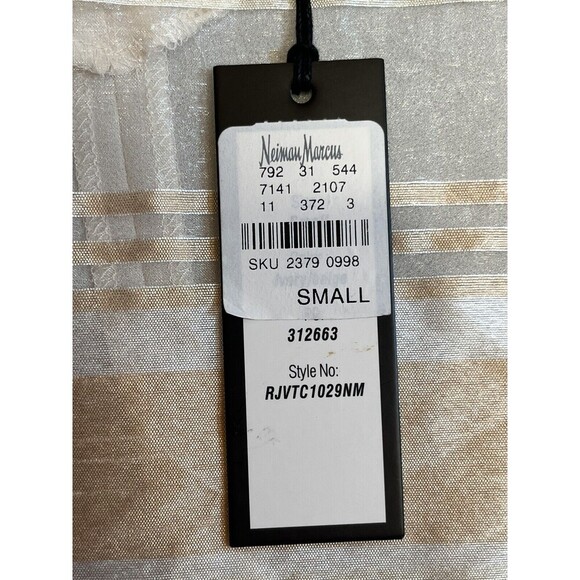 NWT Romeo + Juliet Couture Women’s Size Small Ivory Beige Sheer High Low Blouse - Picture 5 of 9